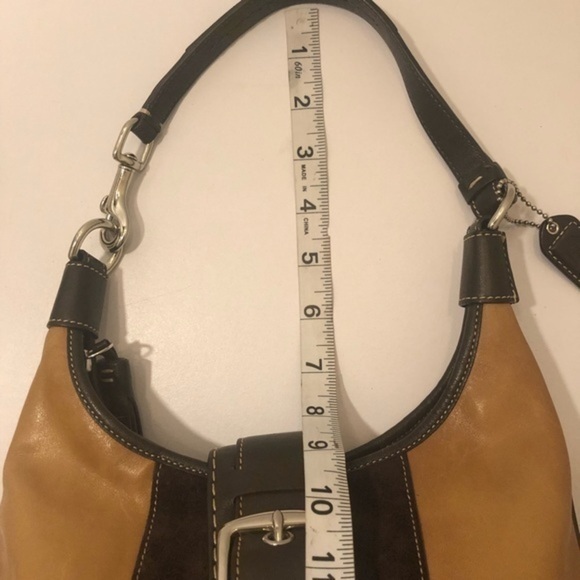 Coach vintage y2k f11344 brown tan multi textured soho hamptons hobo bag - Picture 15 of 15